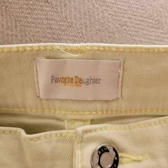 Favorite Daughter The Mischa Yellow Wide Leg Jeans - Picture 2 of 8